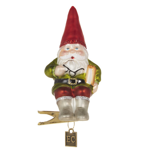 4" CLIP-ON GNOME FOR HOLIDAYS ORNAMENT