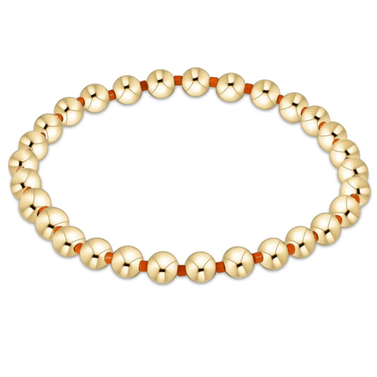 enewton Gameday Hope Grateful 5mm Bead Bracelet in Orange