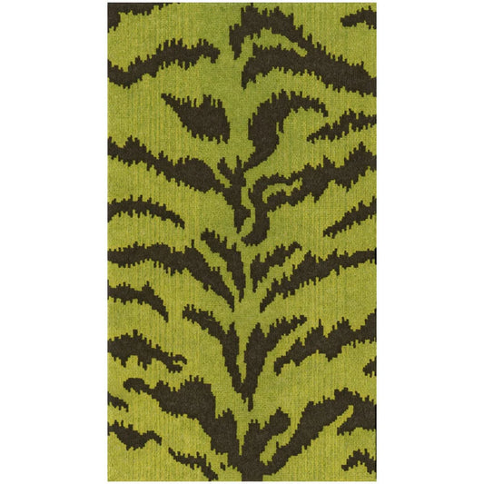 Green Tigre Paper Linen Napkins
