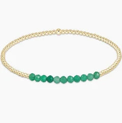 enewton Green Onyx Gold Beaded Bliss 2mm