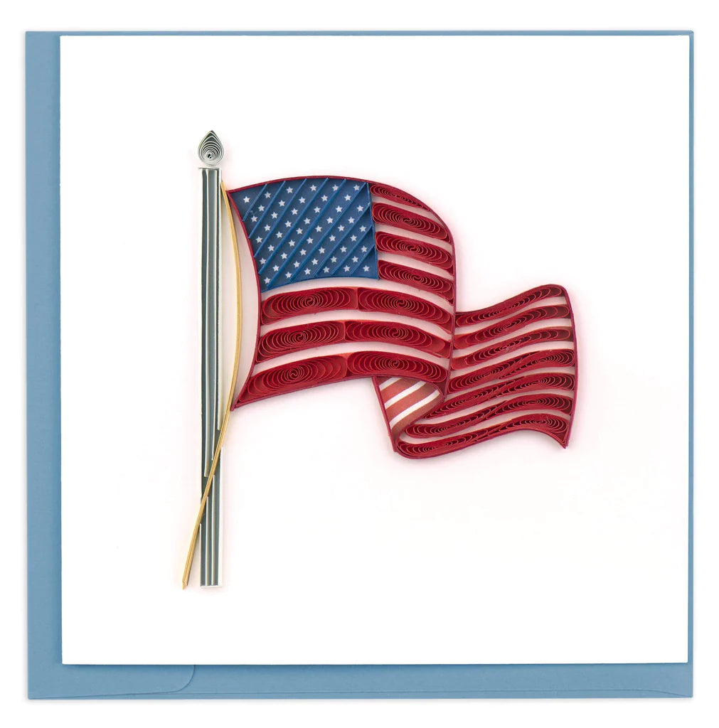 Quilling Card - American Flag