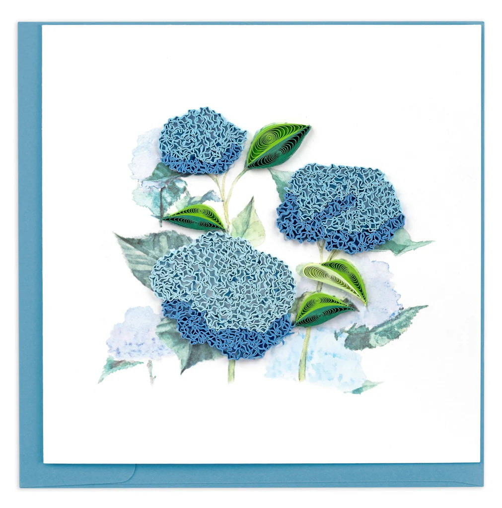 Quilling Card Wild Hydrangeas