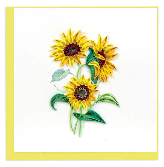 Quilling Card Wild Sunflowers