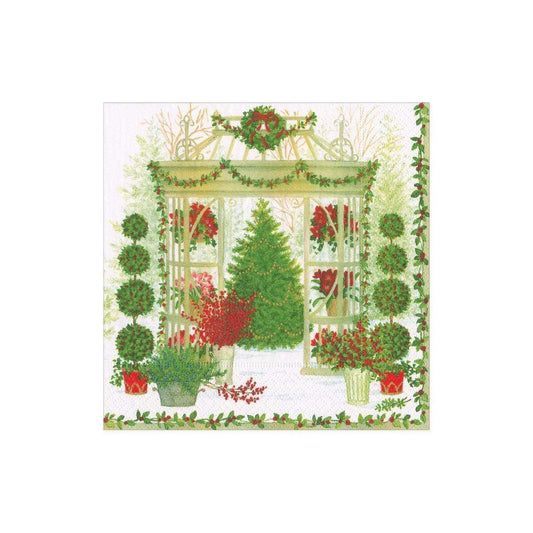 Winter Conservatory Paper Cocktail Napkins - 20 Per Package