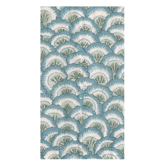 Pontchartrain Scallop Blue Guest Towel Napkins