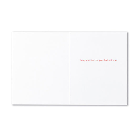 "There is a miracle in every..." Baby Card