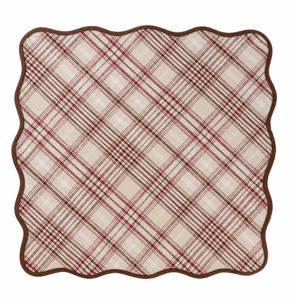 Juliska Harvest Tartan 52" Square Tablecloth