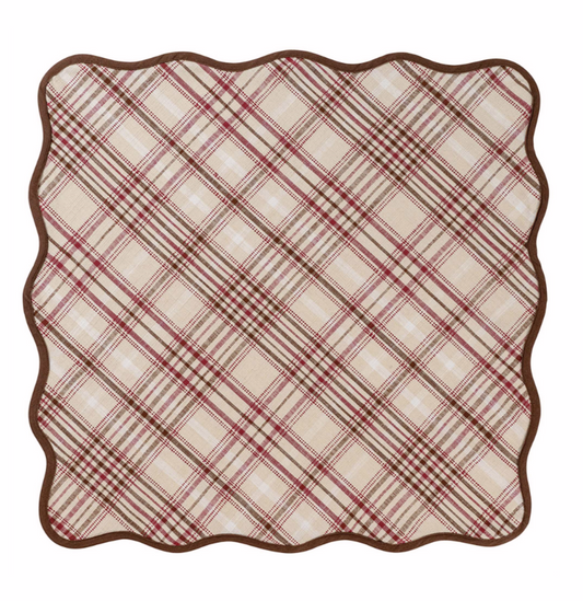 Juliska Harvest Tartan 52" Square Tablecloth