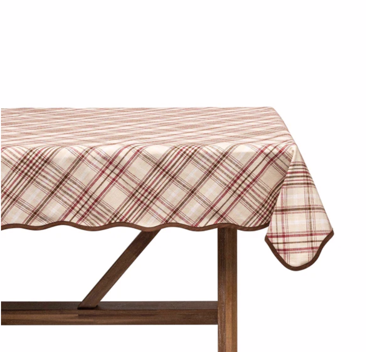 Juliska Harvest Tartan 52" Square Tablecloth