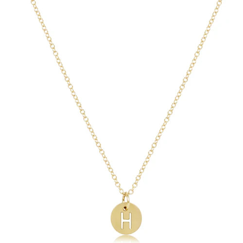 enewton 16" Necklace Gold - Respect Gold Charm - H