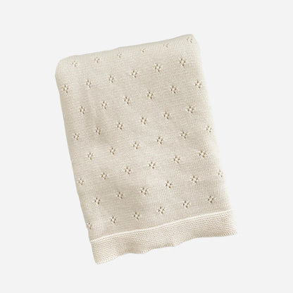 Heirloom Pique Blanket in Cream