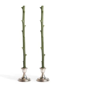 Hickory Taper Pair in Forest Green