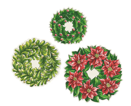 Holiday Wreath Serving Papers