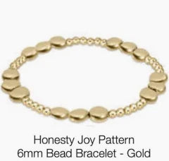 enewton Honesty Joy Pattern 6mm Bead Bracelet - Gold