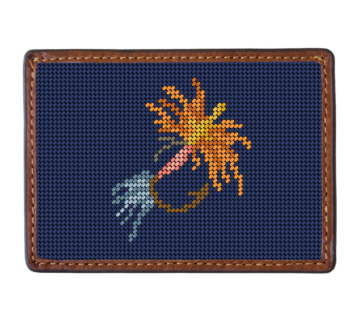 Hooked on Hope Needlepoint Credit Card Wallet, Smathers & Branson x Anne Neilson