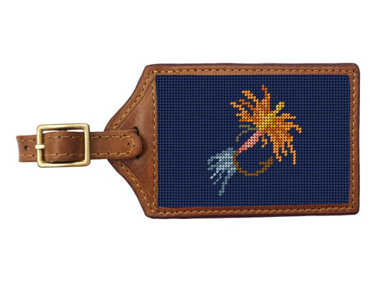 Hooked on Hope Needlepoint Luggage Tag, Smathers & Branson x Anne Neilson
