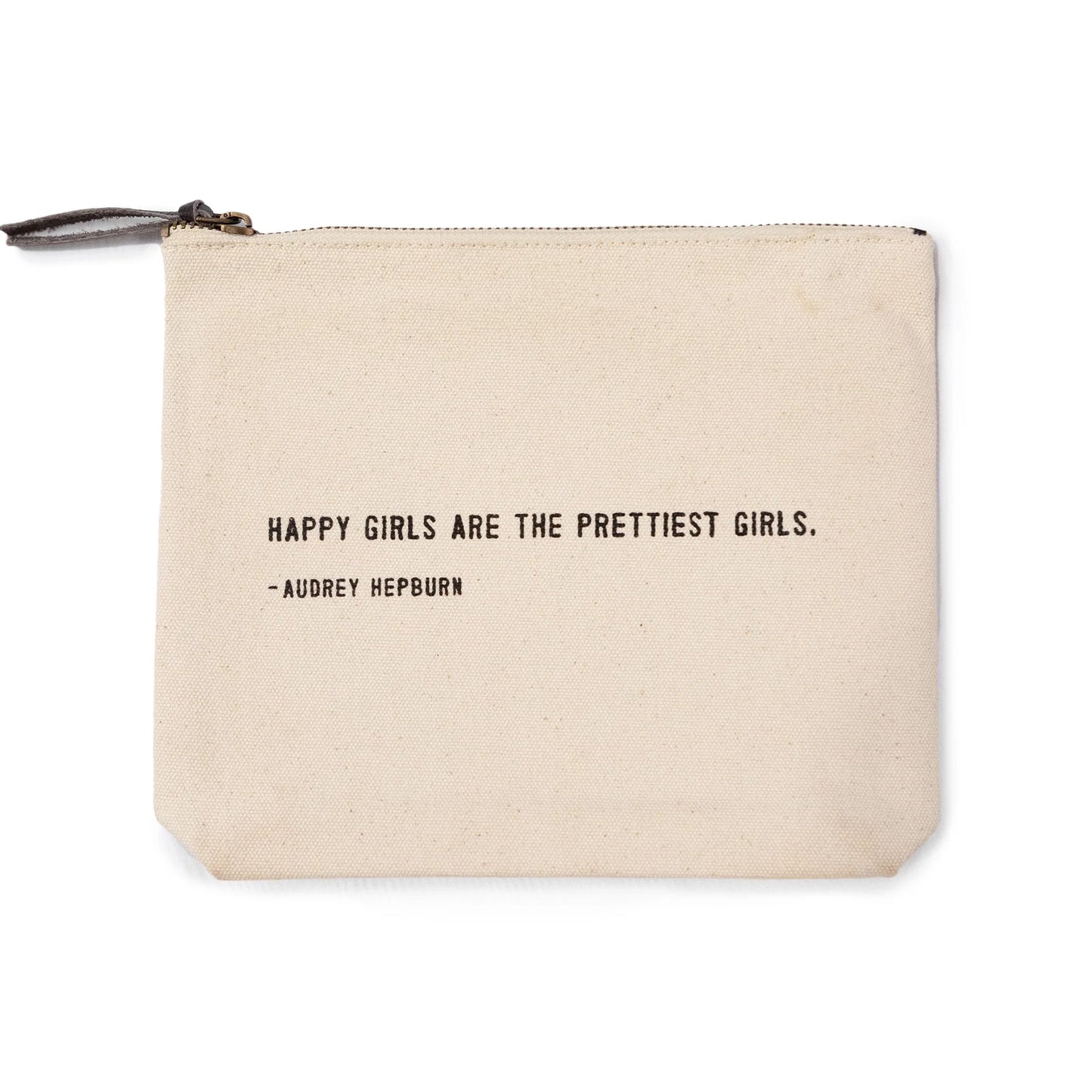 Happy Girls (Audrey Hepburn) Canvas Zip Bag, Sugarboo