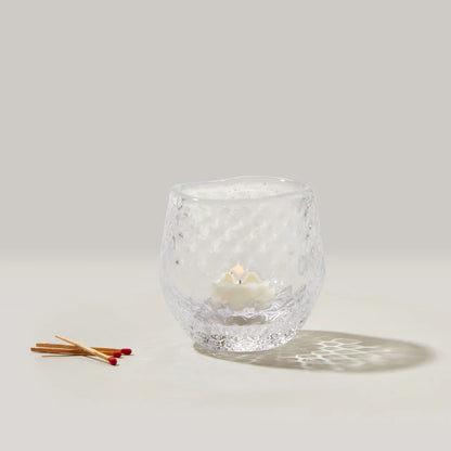Simon Pearce Burlington Optic Tealight in Gift Box