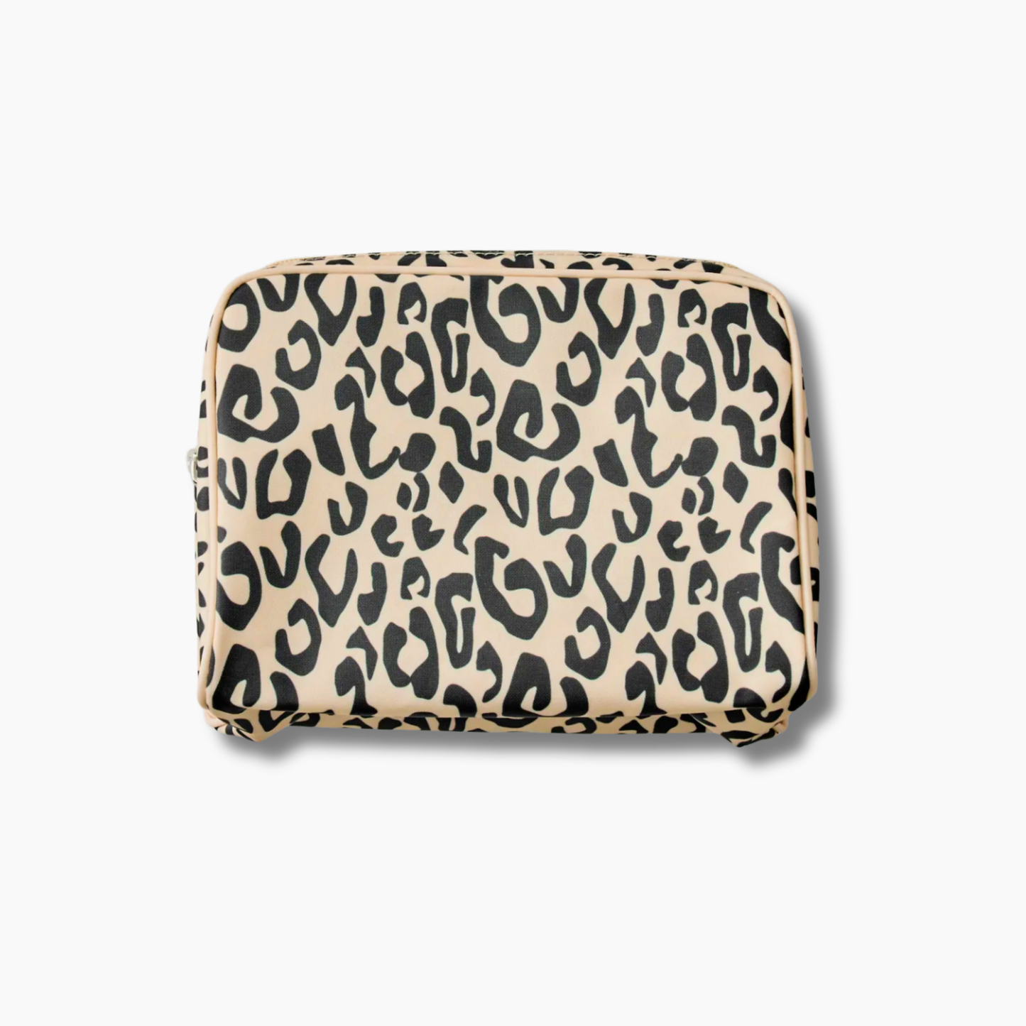 Patterned Toiletry Bag in Leopard