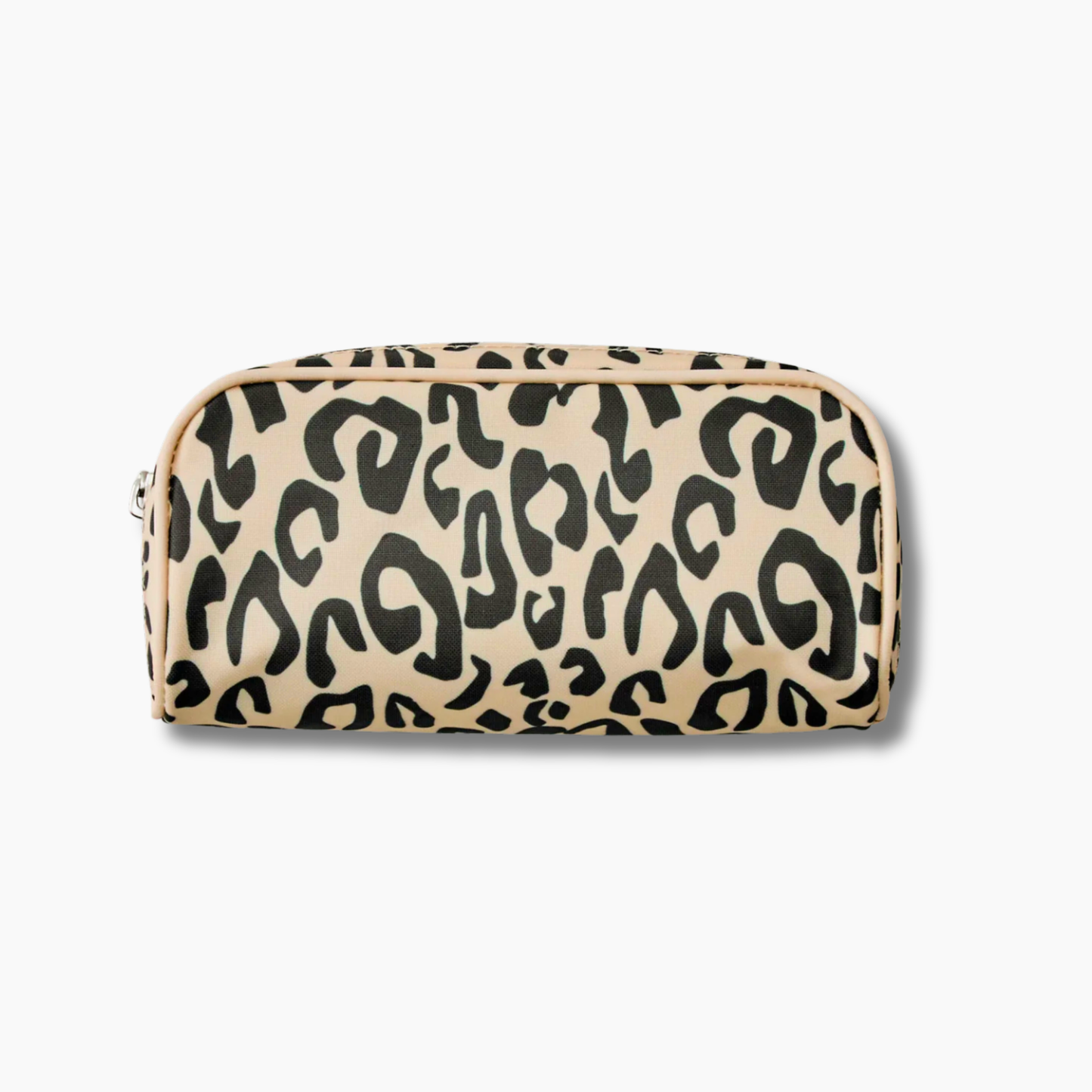 Patterned Toiletry Bag in Leopard