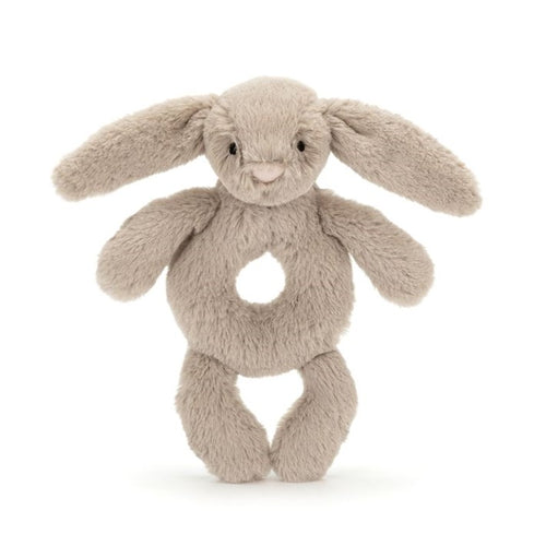 Bashful Beige Bunny Ring Rattle, Jellycat