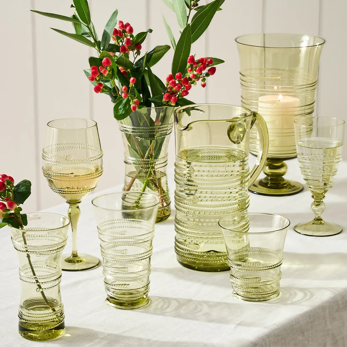 Juliska Ella Green 6" Corset Vase