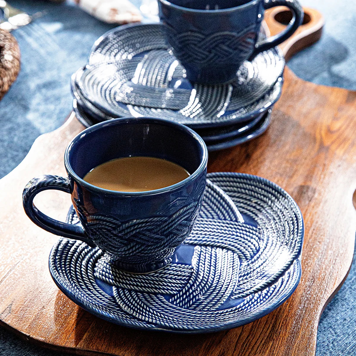 Juliska Le Panier Mystic Knot Denim Mug