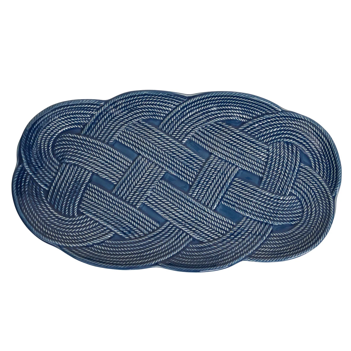 Juliska Le Panier Mystic Knot Denim 15" Hostess Tray