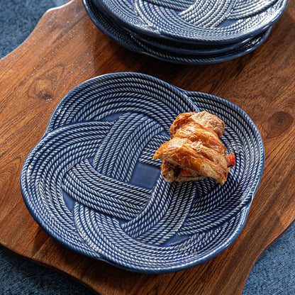 Juliska Le Panier Mystic Knot Denim Dessert/Salad Plate