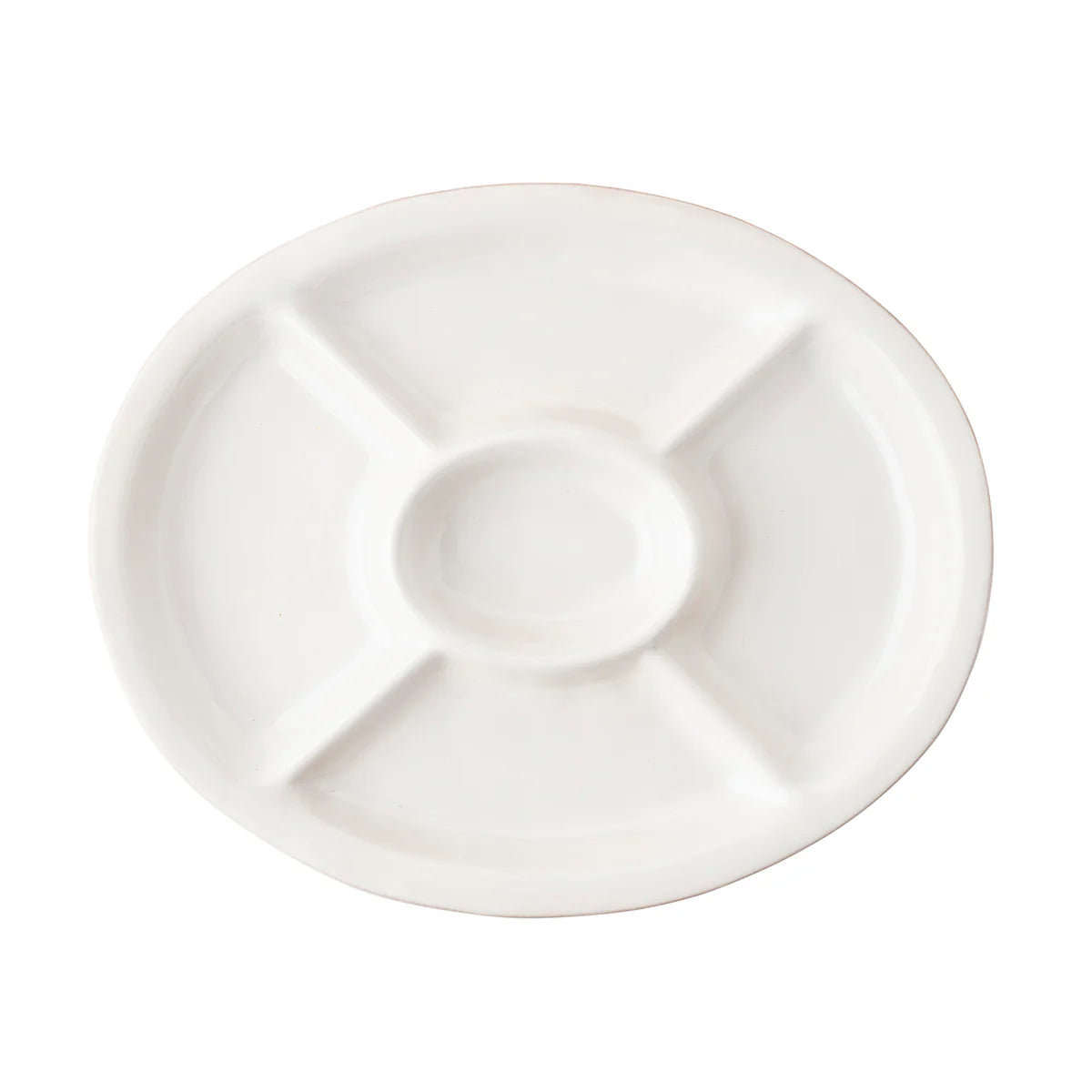 Juliska Puro Whitewash 15" Crudite Platter