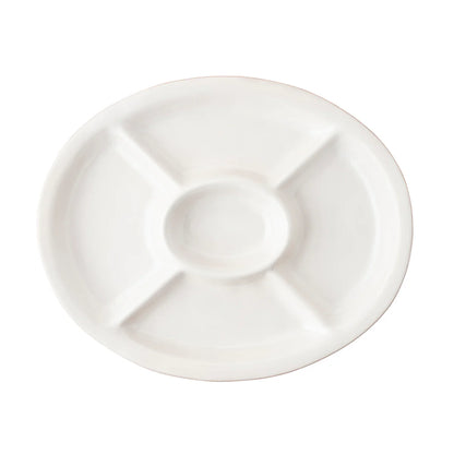 Juliska Puro Whitewash 15" Crudite Platter