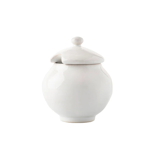 Juliska Puro Whitewash Lidded Sugar Bowl