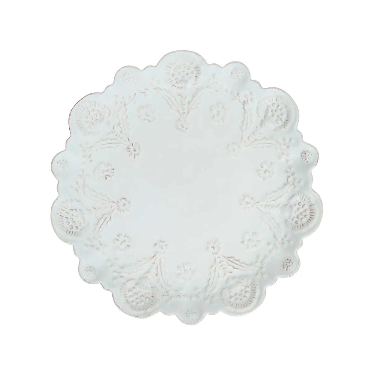 Juliska Berry & Thread Thistle Whitewash Dessert/Salad Plate