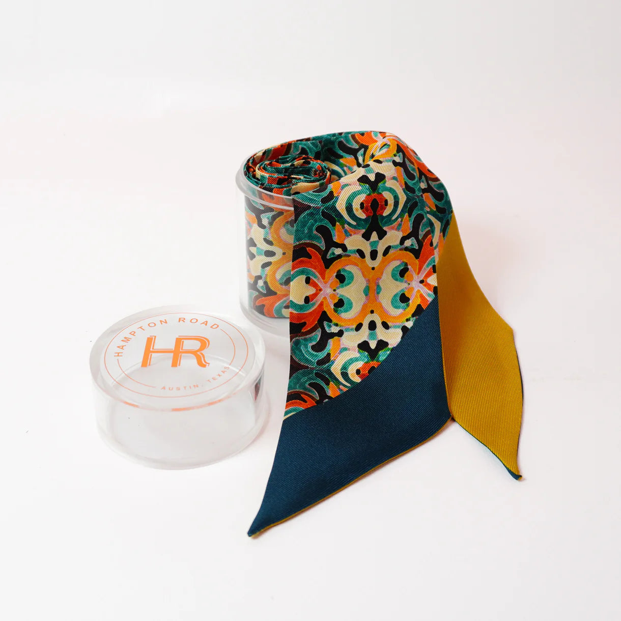 Teal Kaleidoscope Twilly