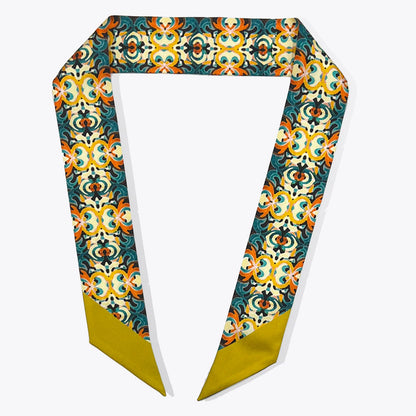 Black Mini Calista Clear Stadium Bag with Kaleidoscope Twilly