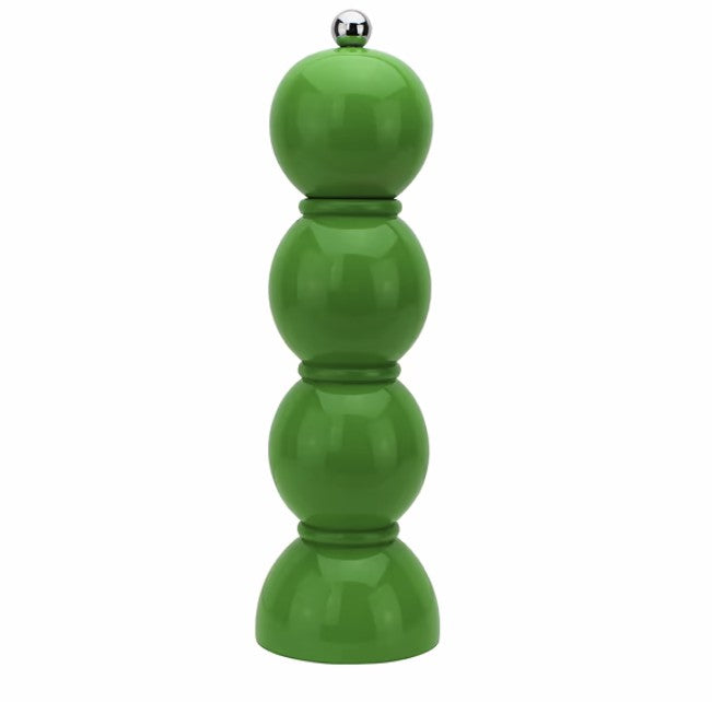 Leaf Green Bobbin Salt or Pepper Mill