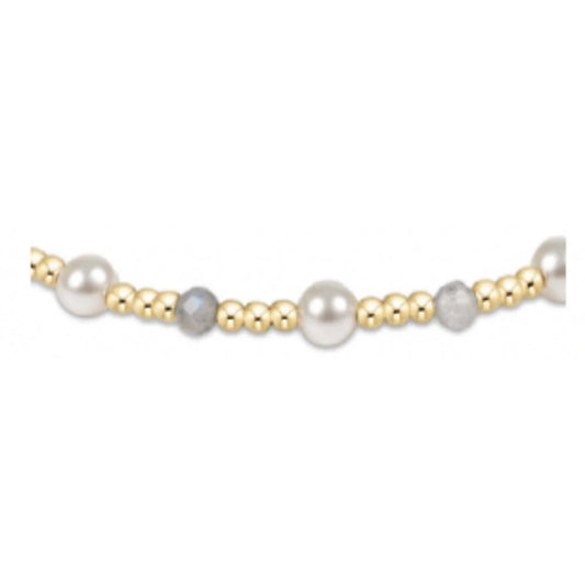 enewton Pearl Sincerity Pattern 4mm Bead Bracelet, Labradorite