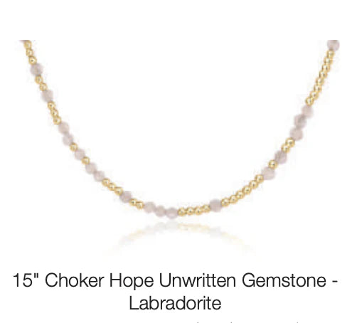 enewton 15" Choker Hope Unwritten Gemstone in Labradorite