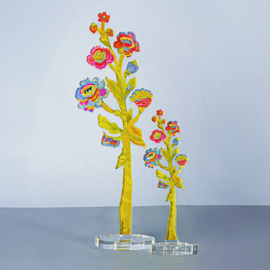 Strawberry Stalk Large Acrylic Flower