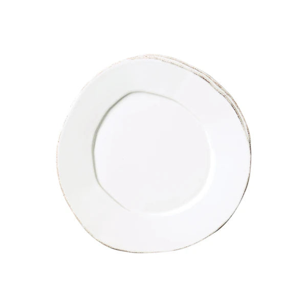 Vietri Lastra White Salad Plate