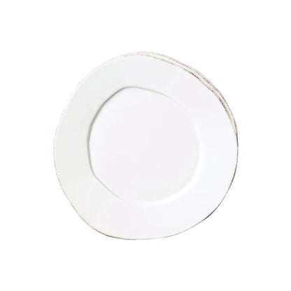 Vietri Lastra White Salad Plate