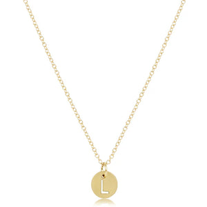 enewton 16" Necklace Gold - Respect Gold Charm - L