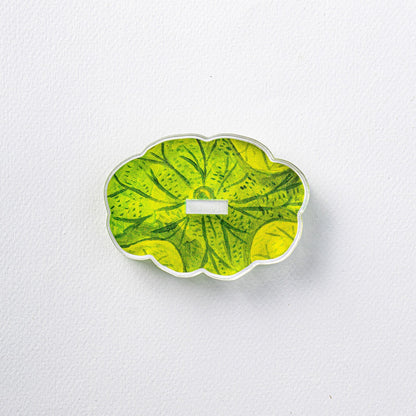 Large Acrylic Leaf Flower Stand