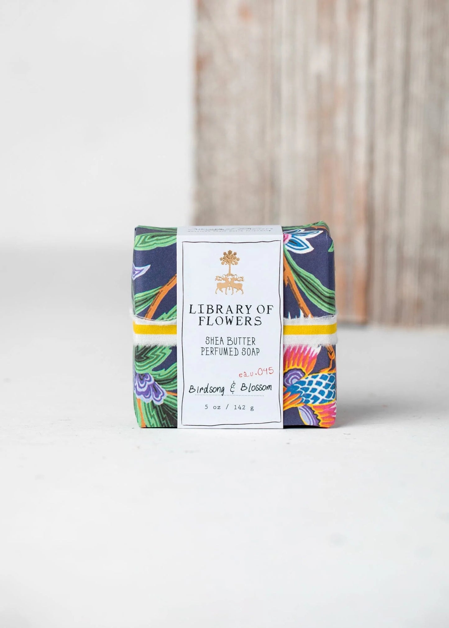 Lollia Navy Birds & Butterflies Square Soap