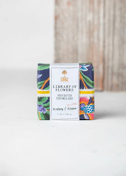 Lollia Navy Birds & Butterflies Square Soap