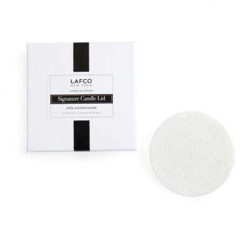 White Polished Marble Lid, LAFCO