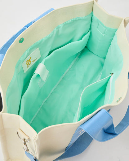 "Mahj It All" Bag in Light Blue