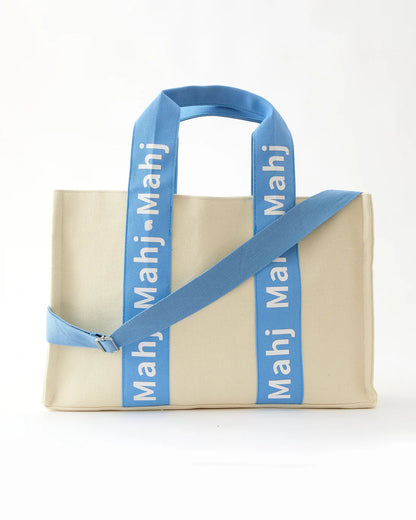 "Mahj It All" Bag in Light Blue