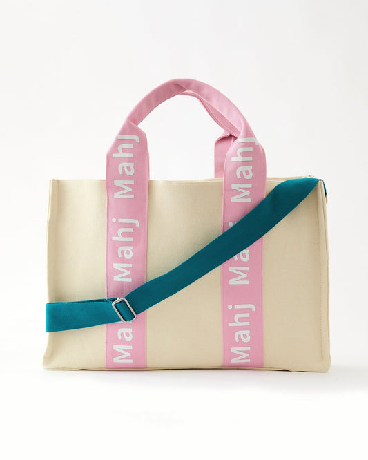 "Mahj It All" Bag in Light Pink