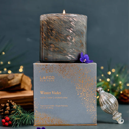 Winter Violet 15.5 oz. Signature Candle, LAFCO